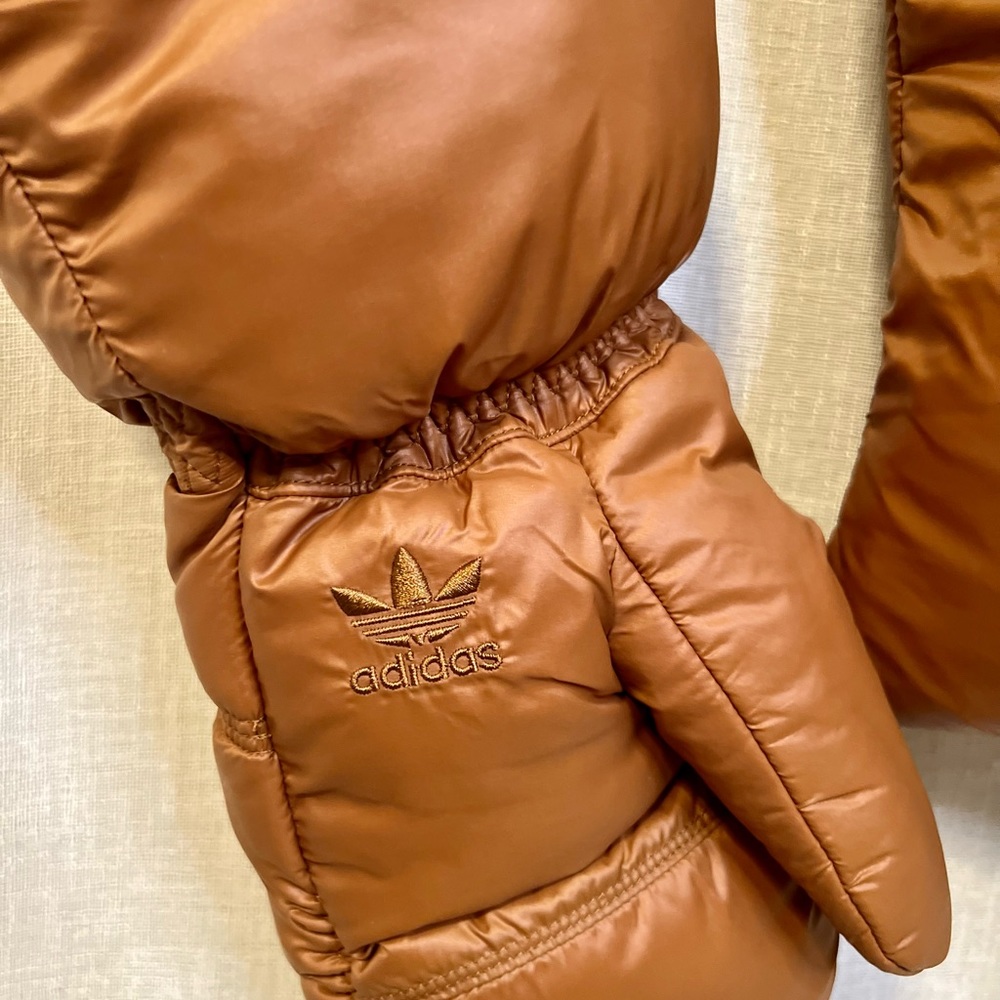 *NWT Rare adidas Ivy Park Padded Ski Scarf and Gloves in Wild Brown - Picture 13 of 15